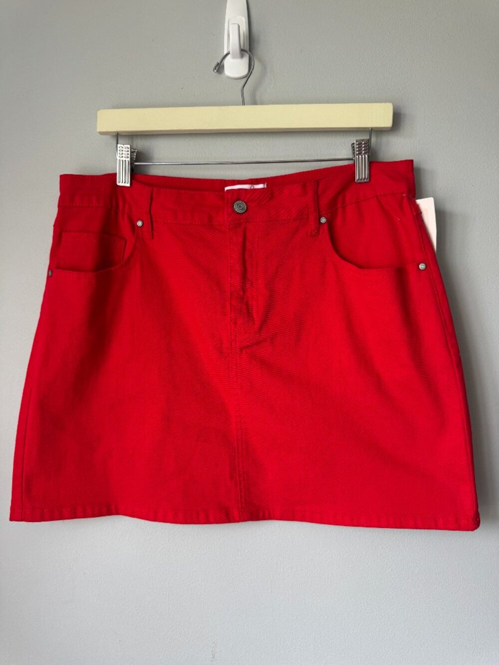 Jess Lea Red Stretchy Denim Skirt - NWT